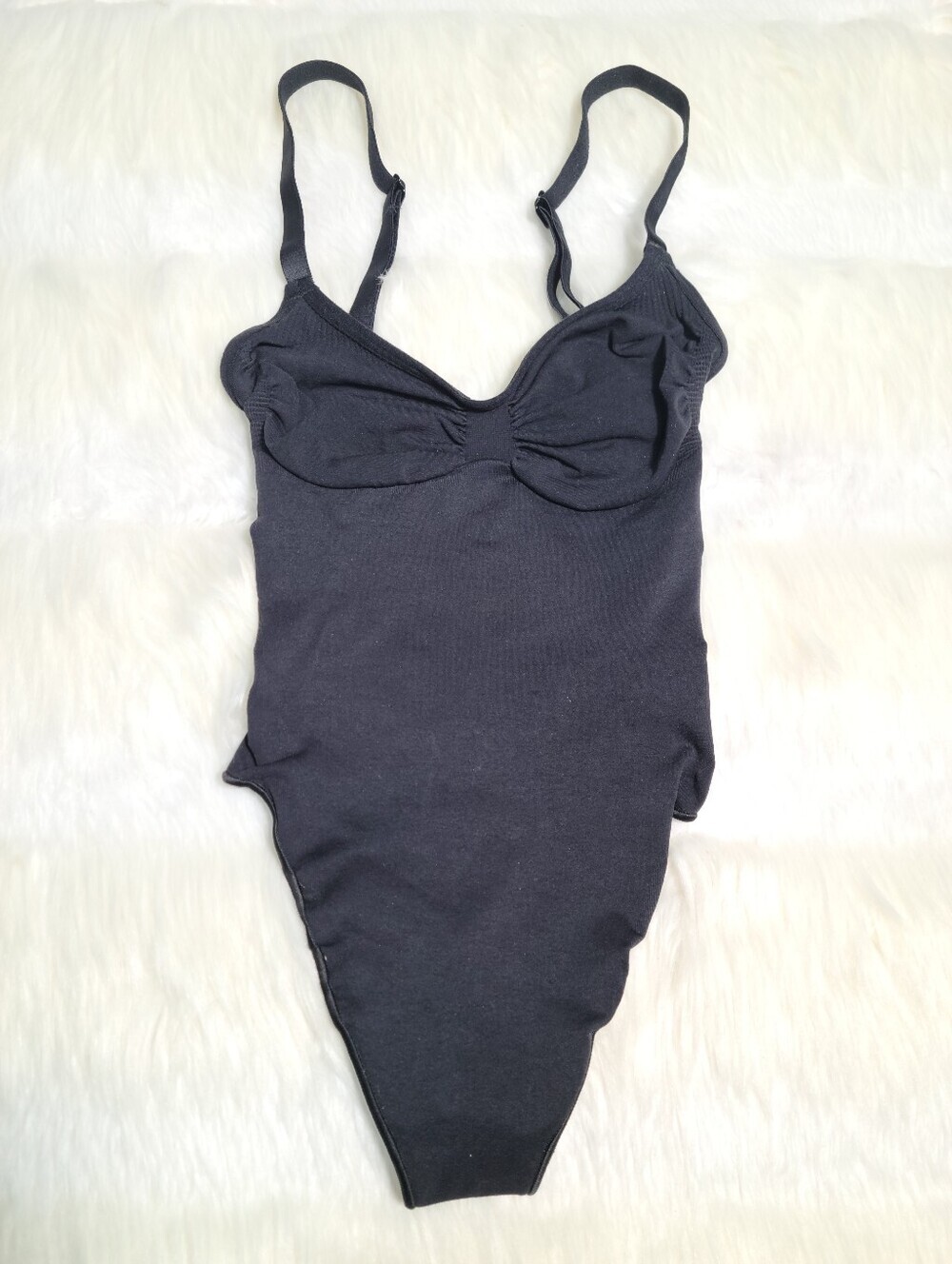 SKIMS Seamless Sculpt Thong Bodysuit Black Onyx XS NEW